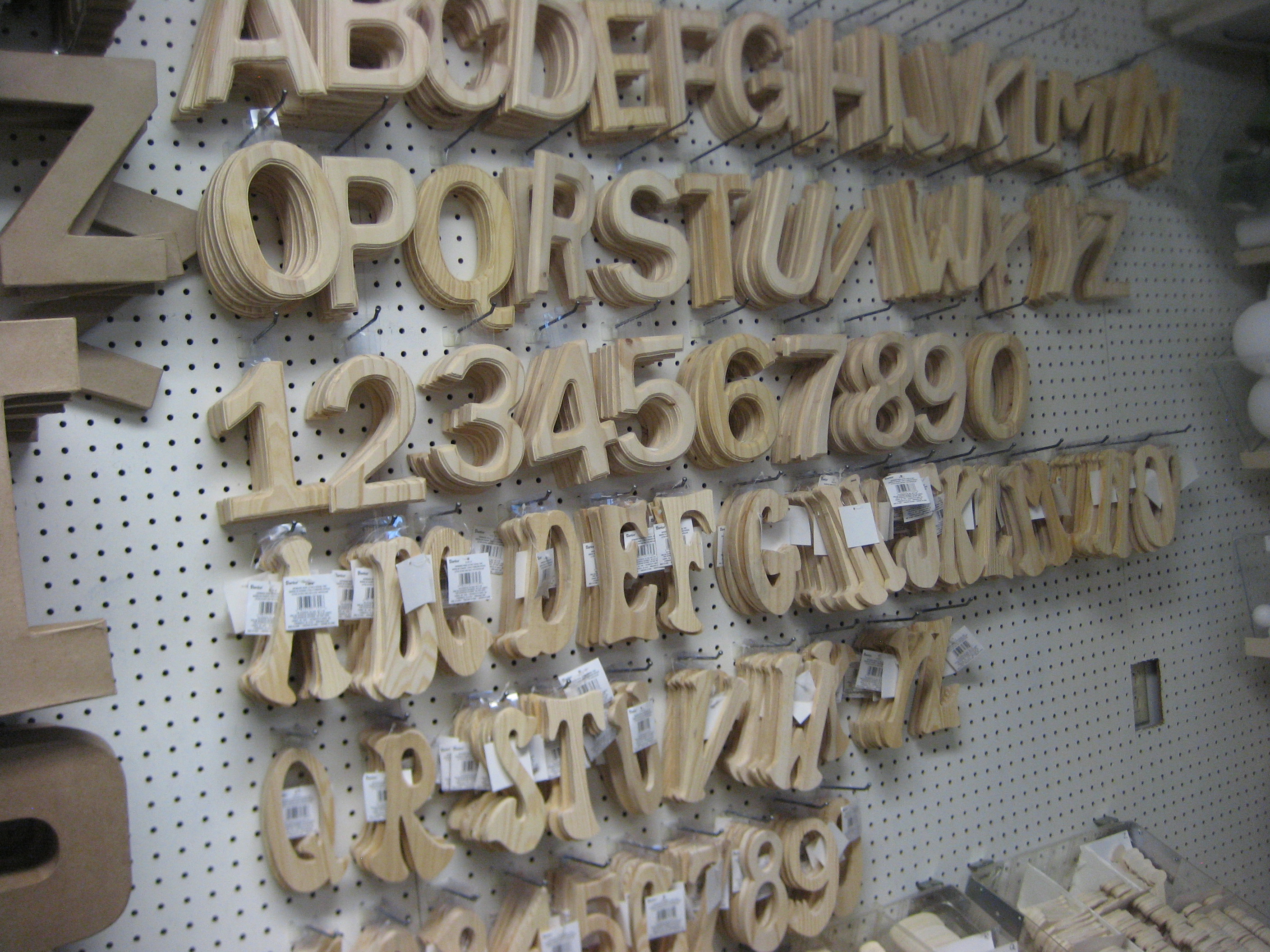 NEW Paper Mache and Wooden Letters/Numbers! the craft ...